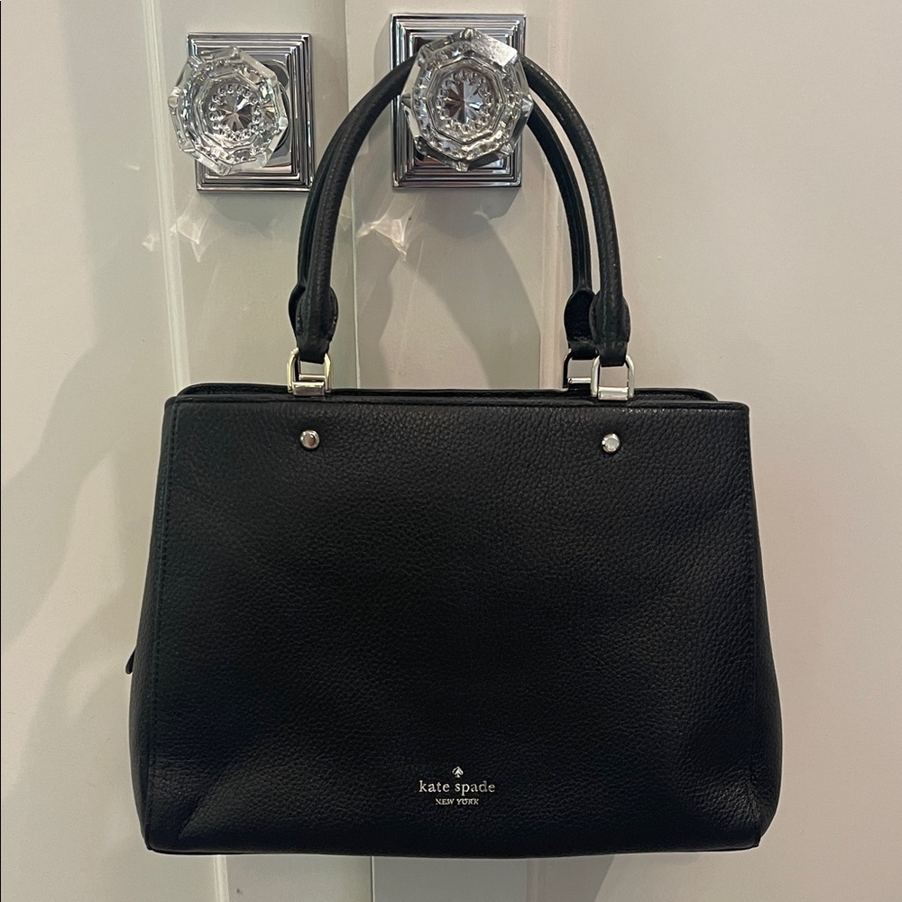 Kate Spade Leila Black Leather Tote Bag